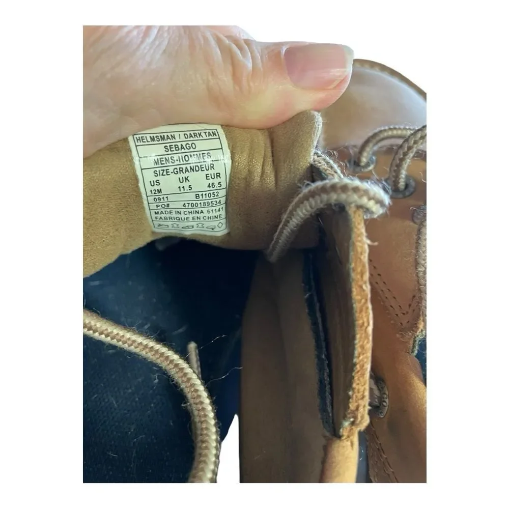 Sebago Brown Boat Shoes with‎ Moccasin Style and Low-Profile Design